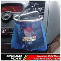 Dreamcar Metal Mesh Akıllı Kese Mavi Büyük Boy 3306204