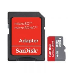 SanDisk 4 Gb Ultra Micro SD SDHC Class 6 Hafıza Kartı (SDSDQY-004G-U46A)