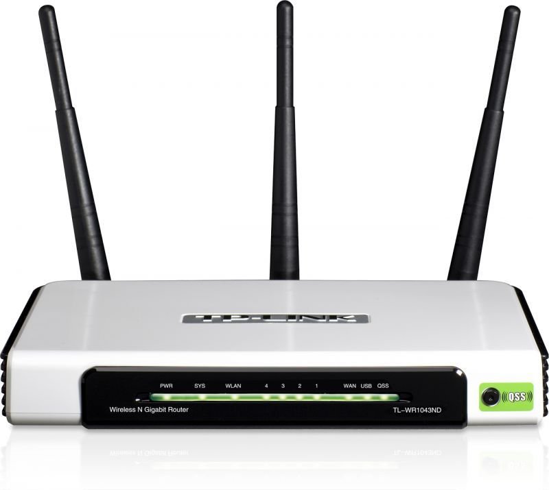 Tp-Link TL-WR1043ND 300Mps USB Portlu Kablosuz N Gigabit Router