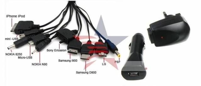 ModaCar 10 in 1 Şarj Kiti GSM,MP3,PDA 13b016