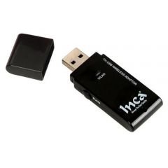 Inca IUDS300S 300Mbps/11N Piano Black USB Wireless Slim Adaptör