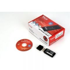 Inca IUDS300S 300Mbps/11N Piano Black USB Wireless Slim Adaptör