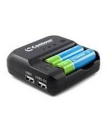 Contour PowertoGo Çift USB Çıkışlı 2li Pil Şarjı