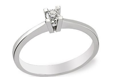 0.20 ct Pırlanta Tektaş Yüzük H Color Melis Gold