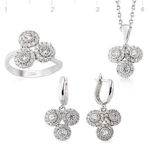 GUMUSH 925 Gümüş Zirkon Taşlı Set | SET101104
