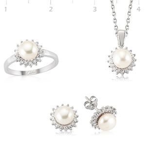 GUMUSH 925 Gümüş Zirkon Taşlı Set | SET101105