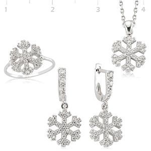 GUMUSH 925 Zirkon Taşlı Kartanesi Set | SET101106
