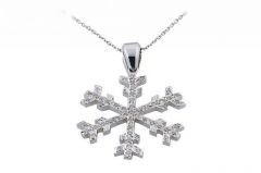 Pırlanta Kar Tanesi Kolye 18 Ayar P000394 Melis Gold
