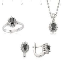 GUMUSH 925 Gümüş Zirkon Taşlı Set | SET101111