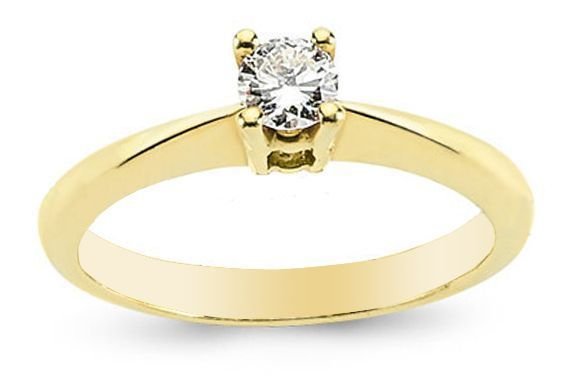 0.15 ct Pırlanta Tektaş Yüzük H Color Melis Gold PY000006