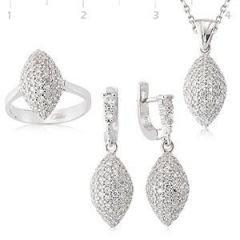GUMUSH 925 Gümüş Zirkon Taşlı Set | SET101119