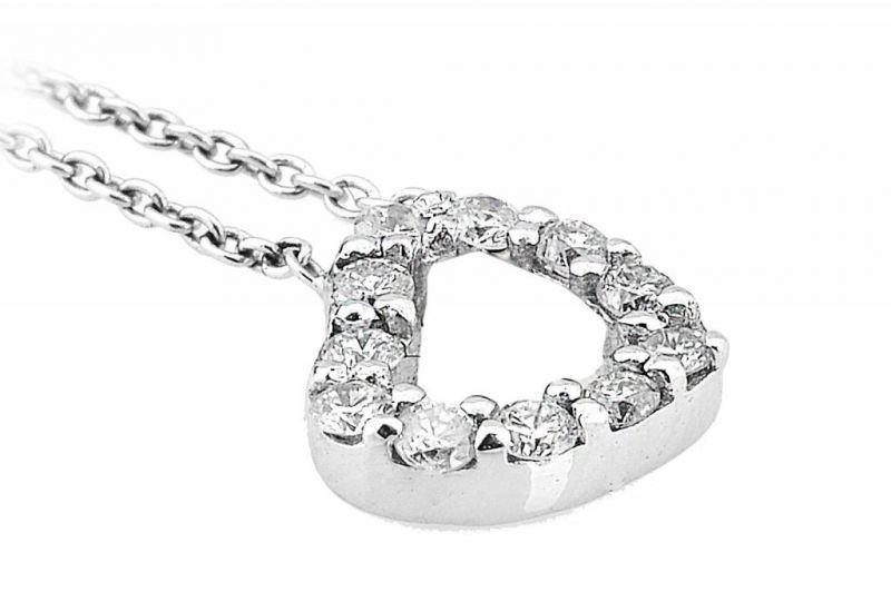 Pırlanta Kalp Kolye 18 Ayar P000511 Melis Gold