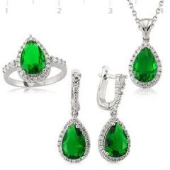 GUMUSH 925 Gümüş Zirkon Taşlı Set | SET101125
