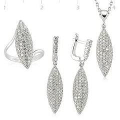 GUMUSH 925 Gümüş Zirkon Taşlı Set | SET101126
