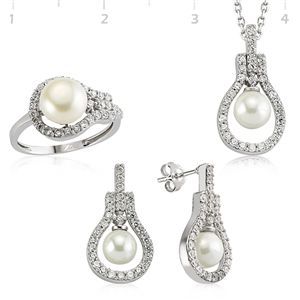 GUMUSH 925 Gümüş Zirkon Taşlı Set | SET101129