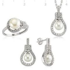 GUMUSH 925 Gümüş Zirkon Taşlı Set | SET101129