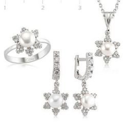 GUMUSH 925 Gümüş Zirkon Taşlı Set | SET101141