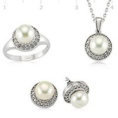 GUMUSH 925 Gümüş Zirkon Taşlı Set | SET101142
