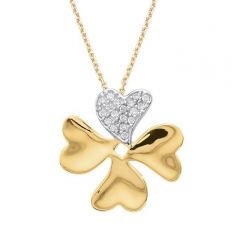 Altın Yonca Kolye Kly00421 Melis Gold