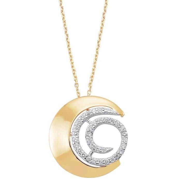 Altın Taşlı Lava Kolye Kly00424 Melis Gold