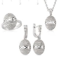 GUMUSH 925 Gümüş Zirkon Taşlı Set |  SET101146
