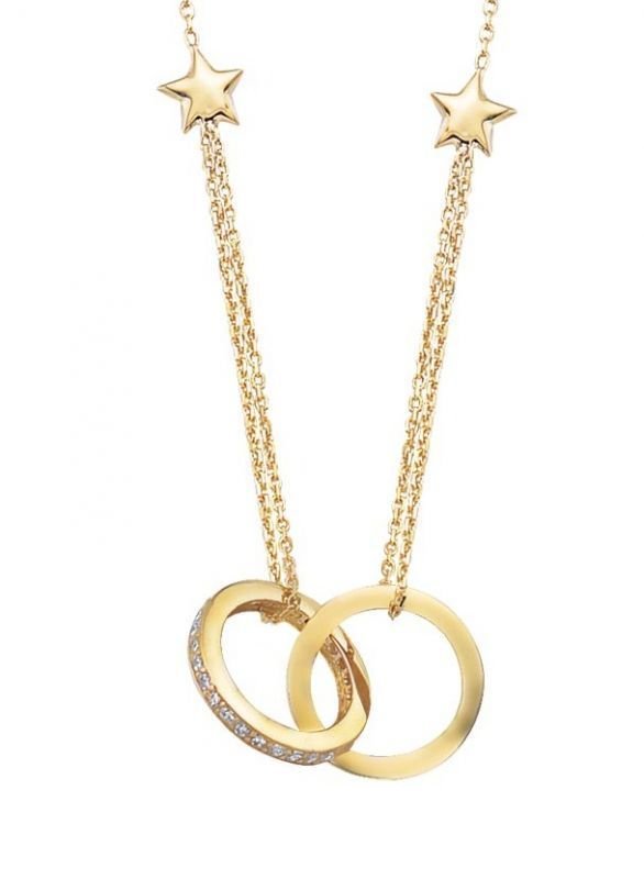 Altın Halka Yıldız Kolye Kly00428 Melis Gold