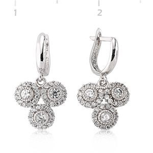 GUMUSH 925 Gümüş Zirkon Taşlı Küpe | SET101104E