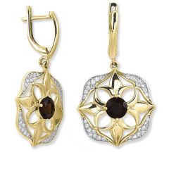 Myra Gold Zirkon Taşlı 14 Ayar Fantazi Küpe