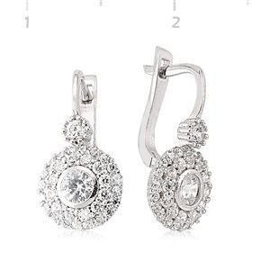 GUMUSH 925 Gümüş Zirkon Taşlı Küpe | SET101109E