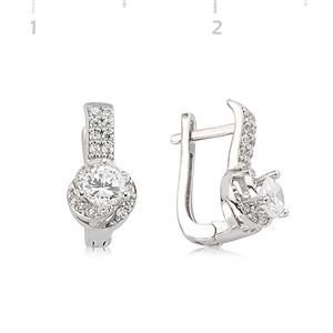 GUMUSH 925 Gümüş Zirkon Taşlı Küpe | SET101112E