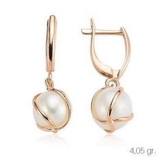 Myra Gold Perla Küpe