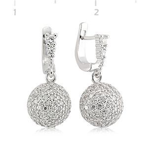 GUMUSH 925 Gümüş Zirkon Taşlı Küpe | SET101117E