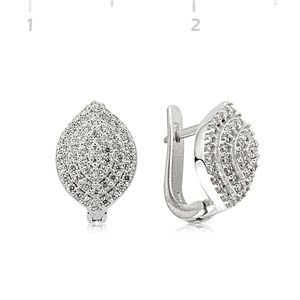 GUMUSH 925 Gümüş Zirkon Taşlı Küpe | SET101118E