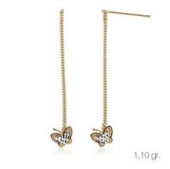 Myra Gold Farfalla Küpe