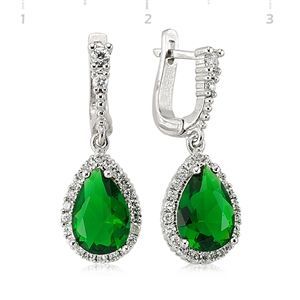 GUMUSH 925 Gümüş Zirkon Taşlı Küpe | SET101125E
