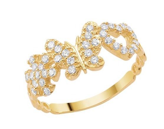 Altın Şans Yüzüğü AY0000128 Melis Gold