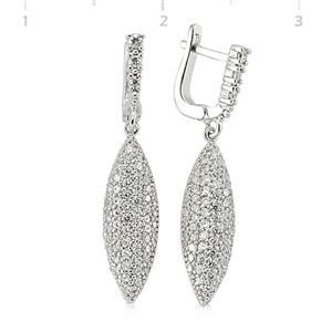 GUMUSH 925 Gümüş Zirkon Taşlı Küpe | SET101126E