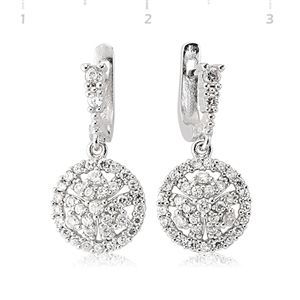 GUMUSH 925 Gümüş Zirkon Taşlı Küpe | SET101128E