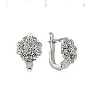 GUMUSH 925 Gümüş Zirkon Taşlı Küpe |  SET101132E