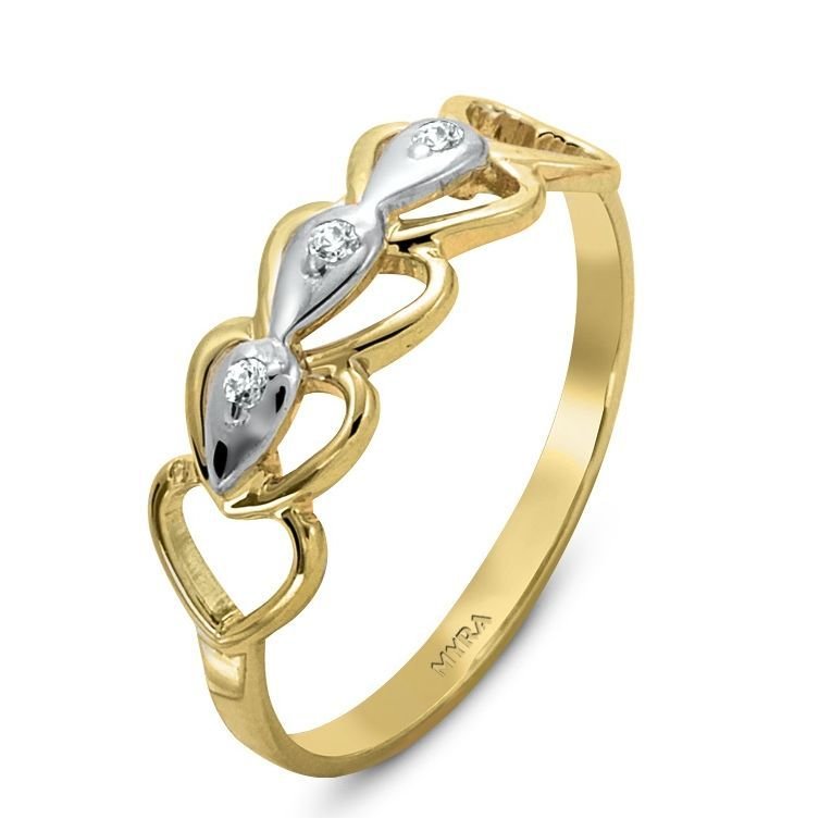 Myra Gold Zirkon Taşlı 14 Ayar Altın Yüzük