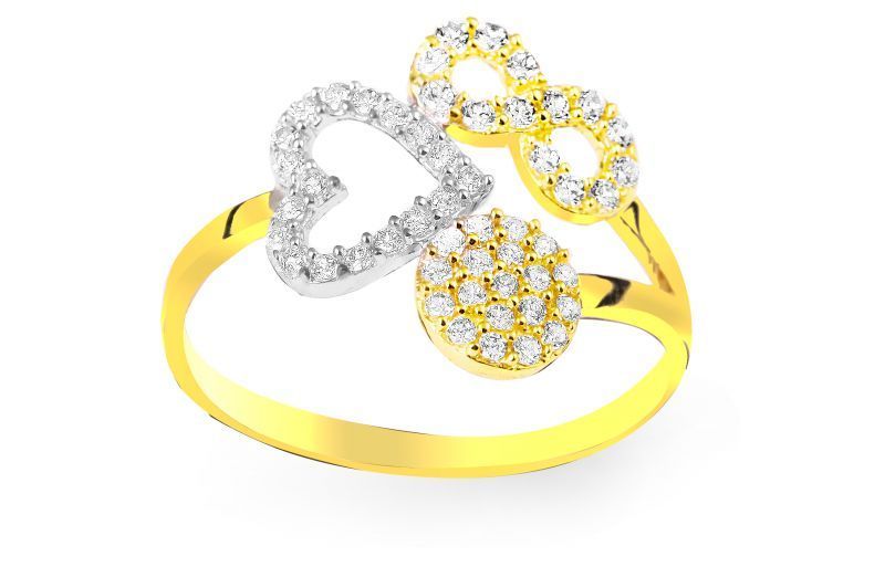 Altın Şans Yüzüğü AY0000138  Melis Gold