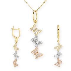 Myra Gold Kelebekli Altın Set