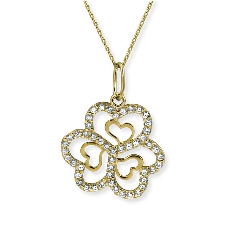 Myra Gold Zirkon Taşlı 14 Ayar Altın Kolye