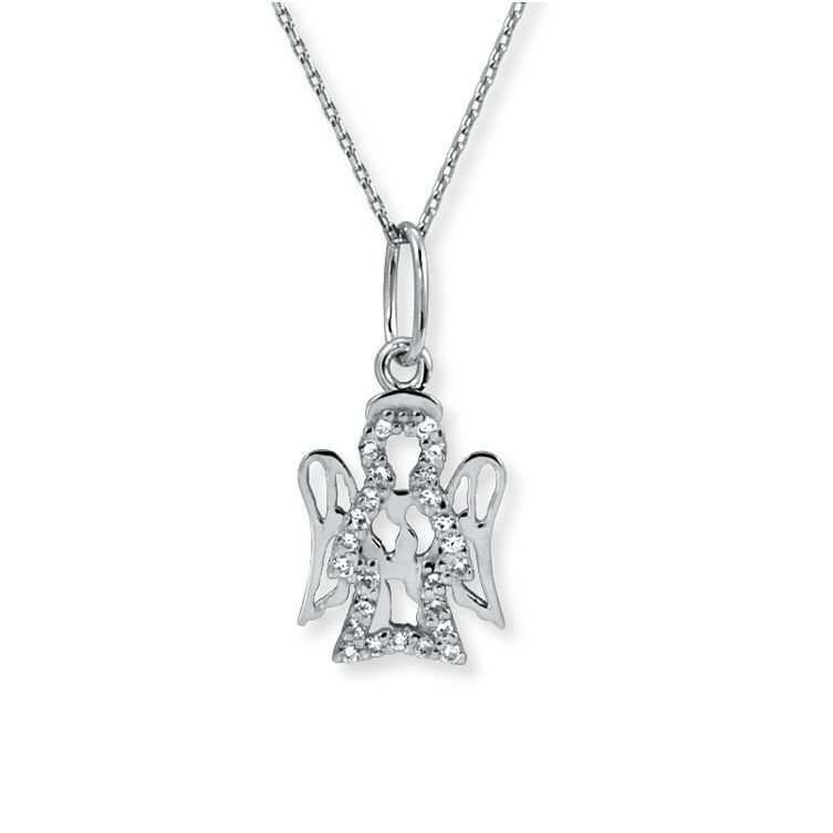 Myra Gold Zirkon Taşlı 14 Ayar Altın Melek Kolye