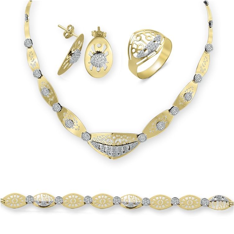 Myra Gold 14 Ayar Fantazi Set