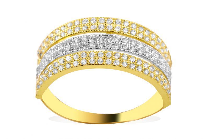 Altın Taşlı Yüzük AY0000141  Melis Gold