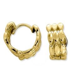 Myra Gold Yeşil Altın Küçük Halka Küpe