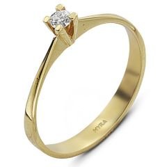 Myra Gold 0.10 ct. Pırlanta Tektaş Yüzük