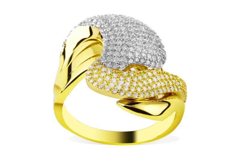 Altın Taşlı Yüzük AY0000154  Melis Gold