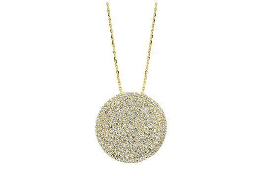 Altın Taşlı  Kolye Kly00454 Melis Gold